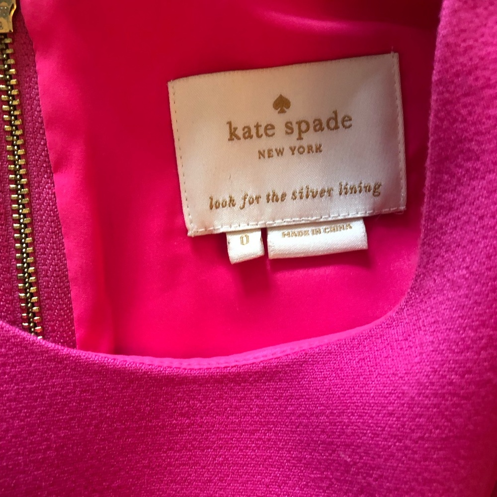 Kate Spade Hot Pink dress size 0 - Picture 5 of 7